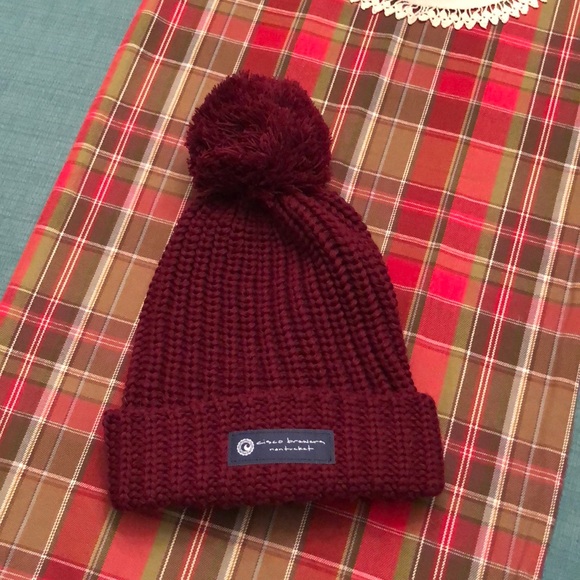 Cisco Brewers Accessories - Knit Maroon Pom Beanie Cisco Brewers Nantucket MA
